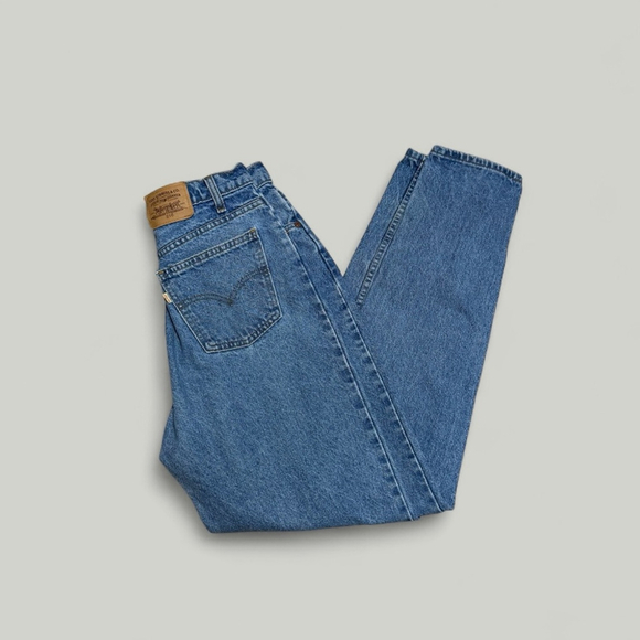 Levi's 816 Jeans Women Size 26 Light Blue Wash Vintage Denim Orange Tab Cotton - Picture 2 of 15